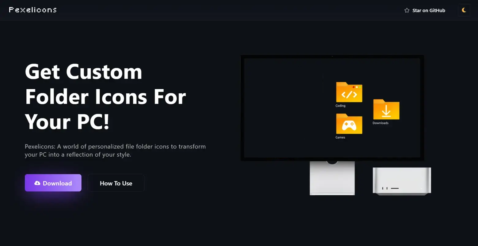 Pexelicon website preview image